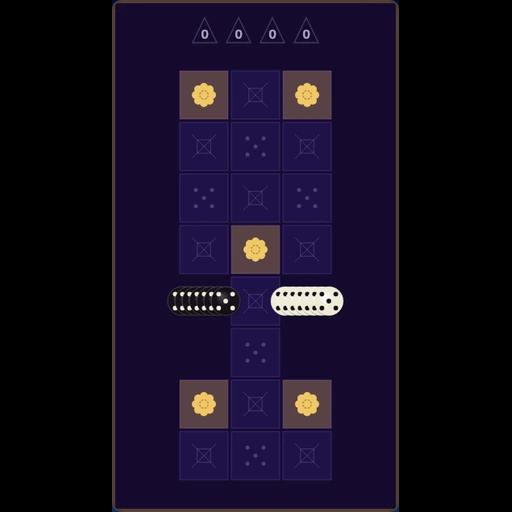 Royal Game of Ur board with black and white pieces